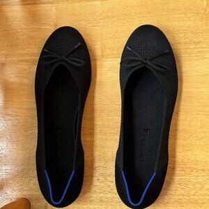Rothy's Black Ballet Flats with Bow